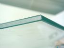 Clear float glass Polish edge right angel Edge U